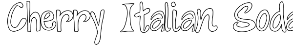 Cherry Italian Soda font preview